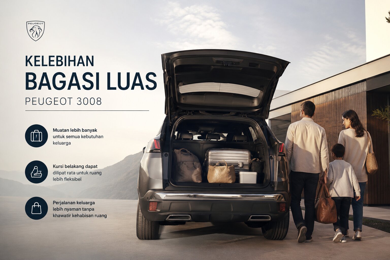 Peugeot 3008 untuk Keluarga Aktif yang Membutuhkan Ruang Lebih Efisien